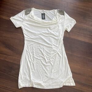 Miroa White Beads Top NWT